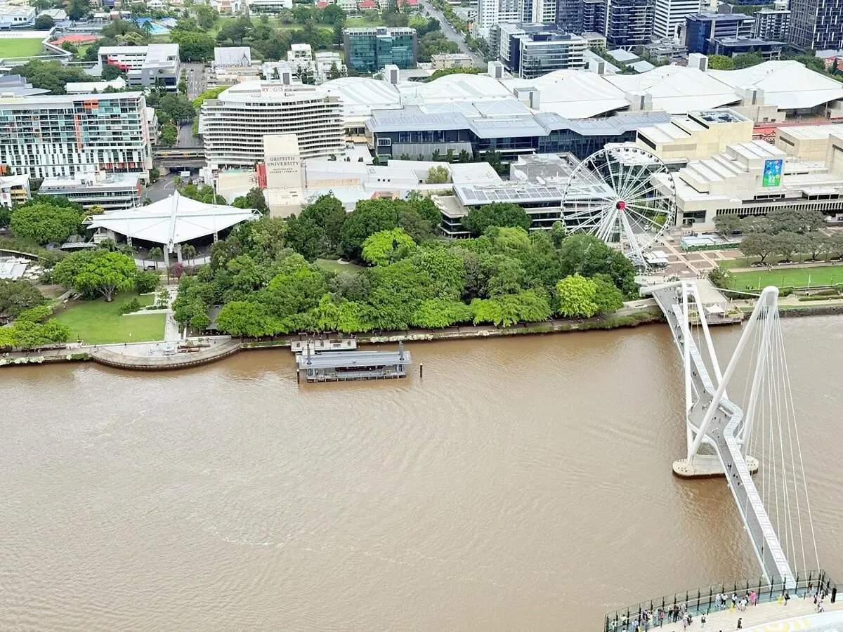 Apartmán Chic 2-Bed Apt With Views & Pool At Queens Wharf Brisbane Austrálie